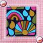 Preview: Baumwolljersey abstrakte Regenbogen bunt - Karina+Kind